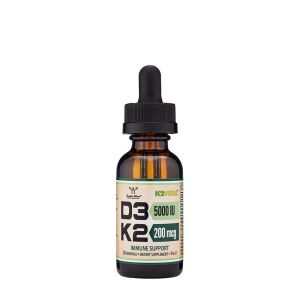 Double Wood Suplementos de vitamina D3 + K2 en líquido (30 ml) - Nuvalia