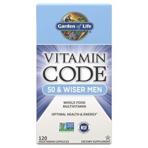 Vitamin Code 50 & Wiser Men - 120 cápsulas - Nuvalia