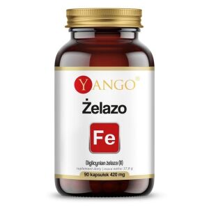 YANGO Ferrous - bisglicinato ferroso (II) (90 cápsulas) - Nuvalia