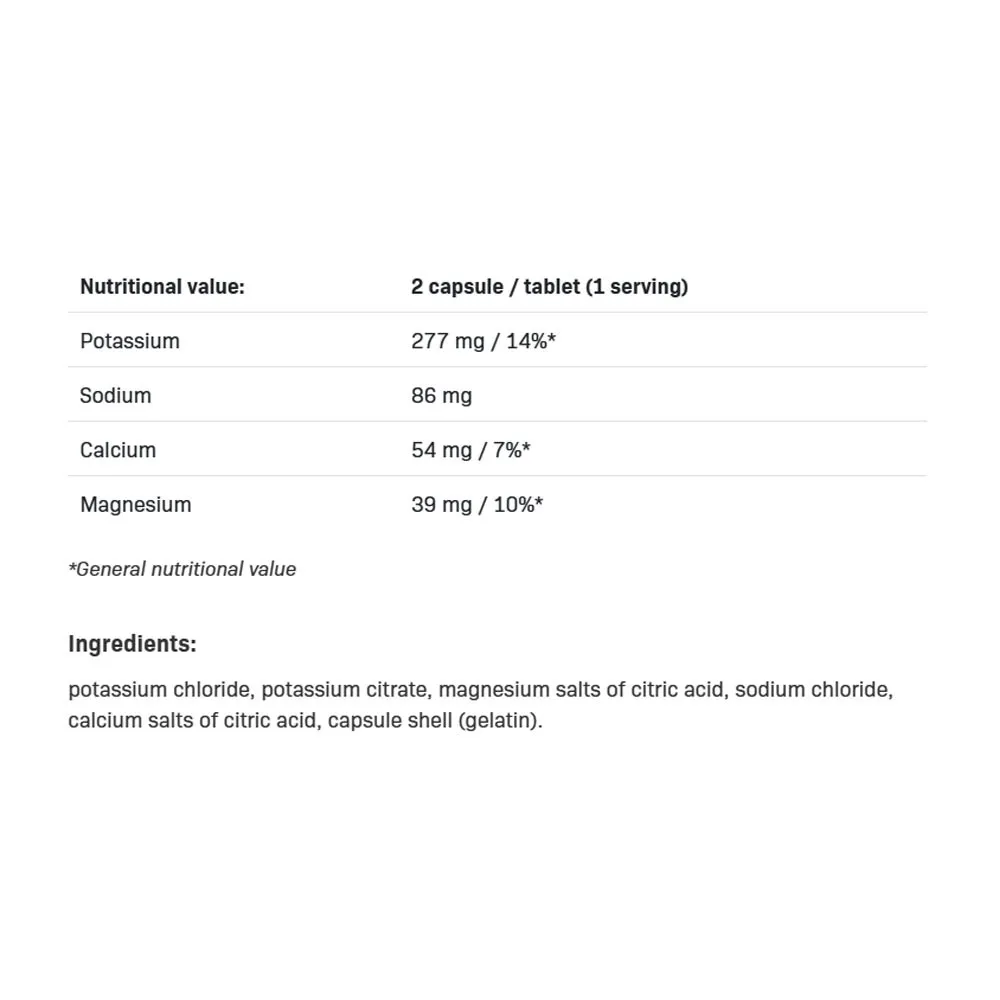 ALLNUTRITION Electrolytes (60 Capsules) - Imagen 2