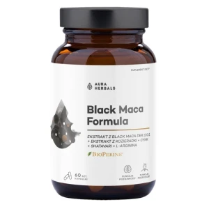 AURA HERBALS Fórmula de maca negra (60 cápsulas) - Viking Supplements