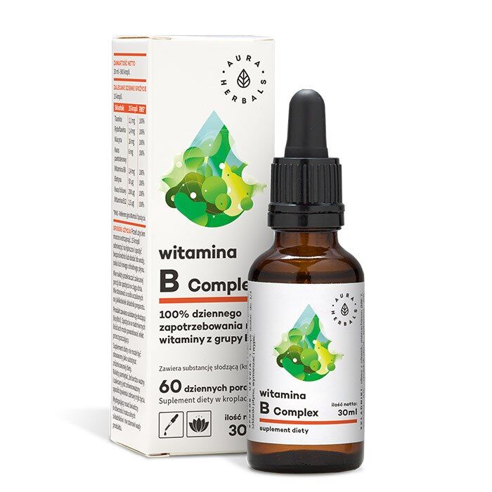 AURA HERBALS Complejo vitamínico B (30 ml / 1 fl. oz.) - Viking Supplements