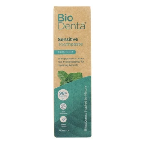 BECONFIDENT BioDenta, pasta de dientes para dientes sensibles con sabor a menta fresca (75 ml) - Viking Supplements