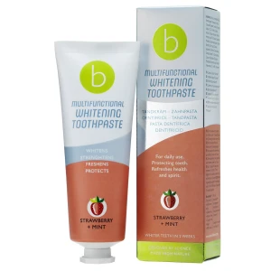 BECONFIDENT: pasta de dientes blanqueadora multifuncional con sabor a fresa y menta (75 ml) - Viking Supplements