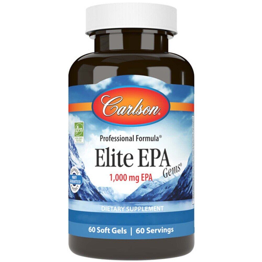 Carlson Labs Elite EPA Gems 1000 mg, 60 cápsulas blandas - Viking Supplements