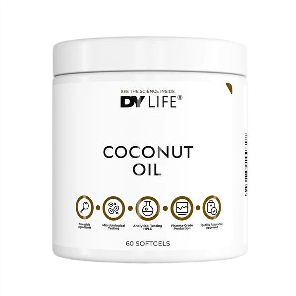 Dorian Yates - Aceite de coco DY LIFE - 60 cápsulas blandas - Viking Supplements
