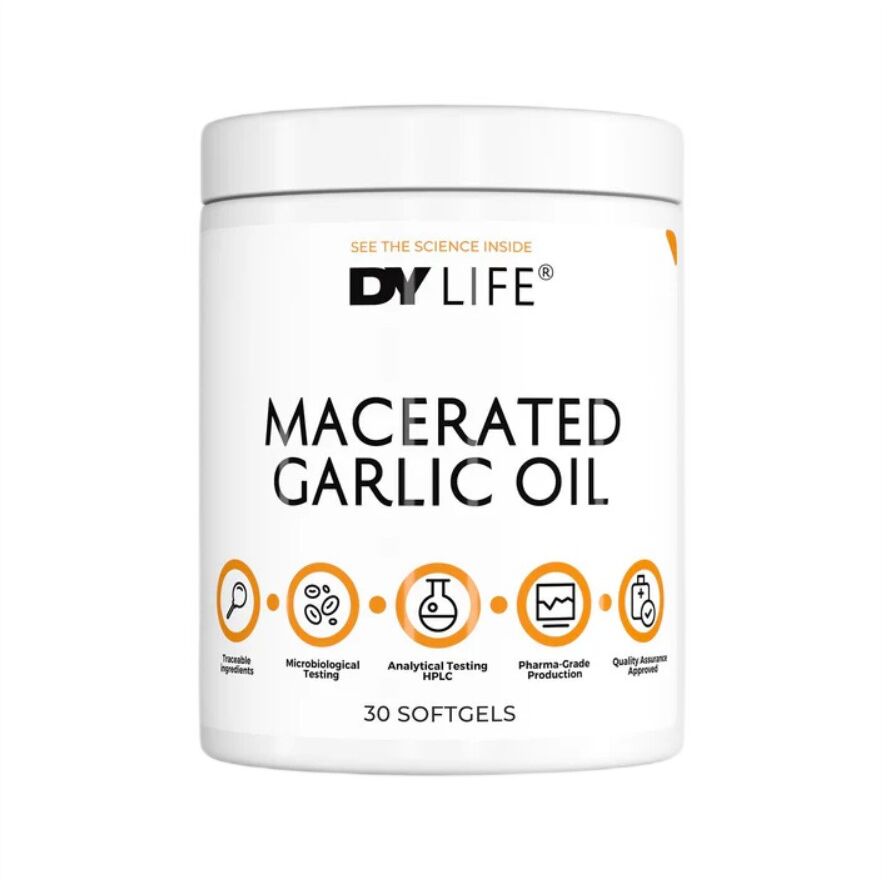 Dorian Yates - DY LIFE Aceite de ajo macerado - 30 cápsulas blandas - Viking Supplements