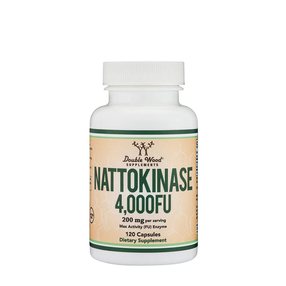 Double Wood Kosttilskud med Nattokinase (120 kapsler)