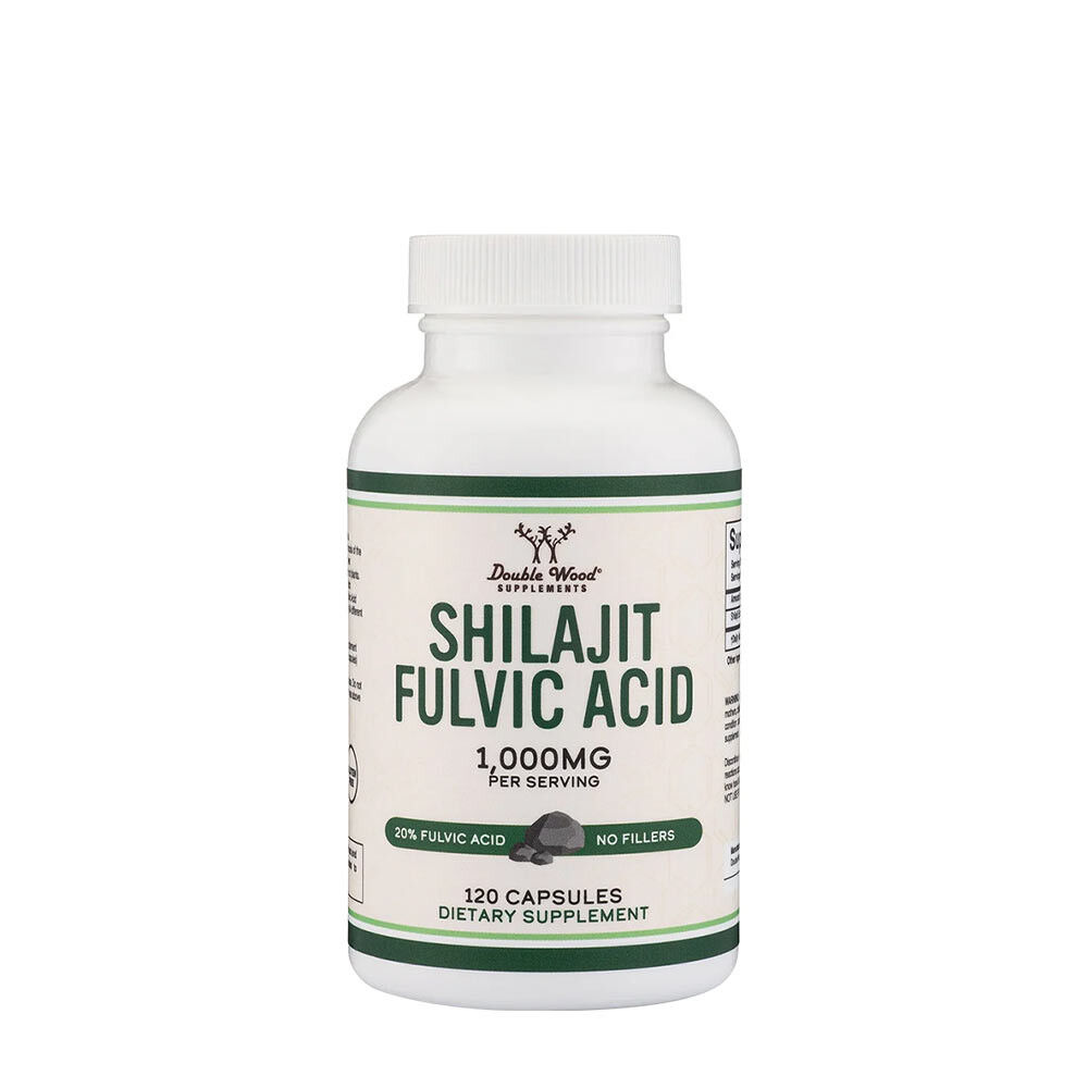 Suplementos Double Wood: resina de shilajit (120 cápsulas) - Viking Supplements