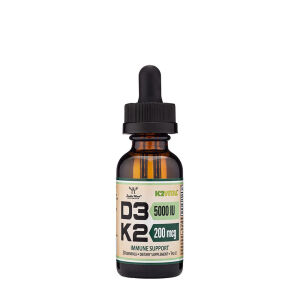 Double Wood Suplementos de vitamina D3 + K2 en líquido (30 ml) - Viking Supplements