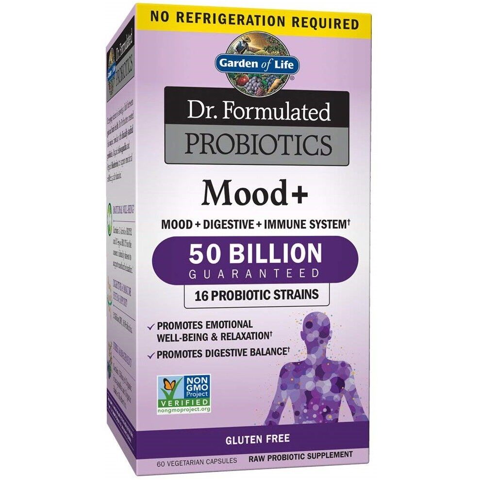 Garden of Life - Dr. Formulated Probiotics Mood+ 60 kapsler