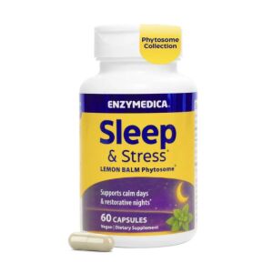 Enzymedica - Sleep & Stress: fitosoma de melisa - 60 cápsulas vegetales - Viking Supplements