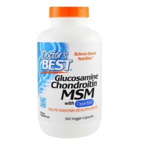 Glucosamina, condroitina y MSM con OptiMSM - 360 cápsulas - Viking Supplements