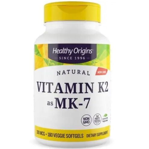 HEALTHY ORIGINS Vitamin K2 Mk7 100 mcg (180 caps) - Viking Supplements