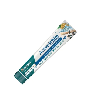Pasta de dientes a base de hierbas Active White de HIMALAYA - Gel refrescante (75 ml / 2
