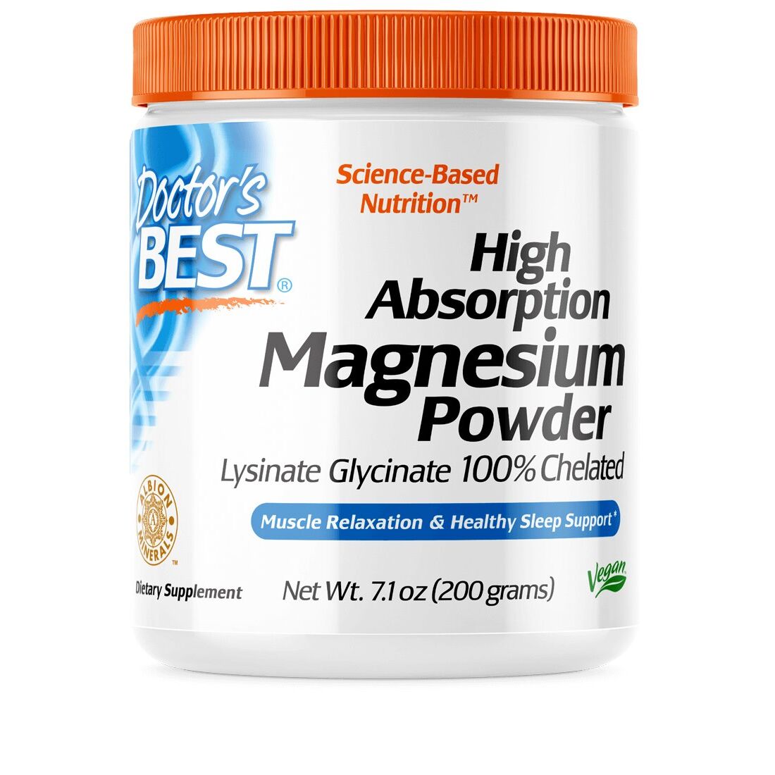 Doctor's Best - High Absorption Magnesium, Powder - 200g