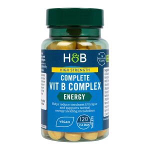 Complejo completo de vitamina B de alta potencia - 120 comprimidos - Viking Supplements