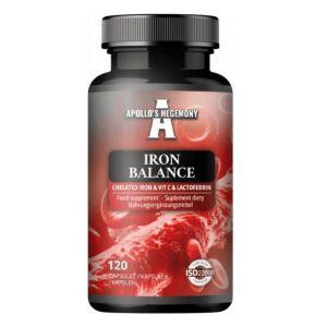 Iron Balance: hierro quelado, vitamina C y lactoferrina - 120 cápsulas - Viking Supplements