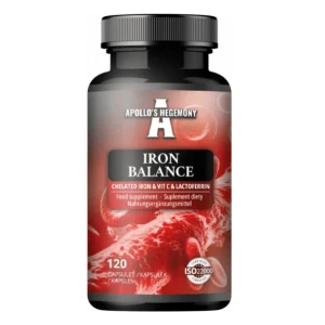 Iron Balance: hierro quelado, vitamina C y lactoferrina - 120 cápsulas - Viking Supplements