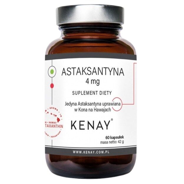 Kenay - Astaxanthin 4 mg, 60 kapsler