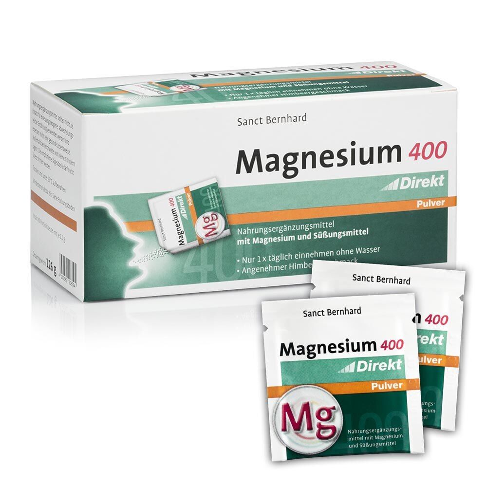 KRAUTERHAUS SANCT BERNHARD Magnesio 400 Direct en polvo (60 unidades) - Viking Supplements