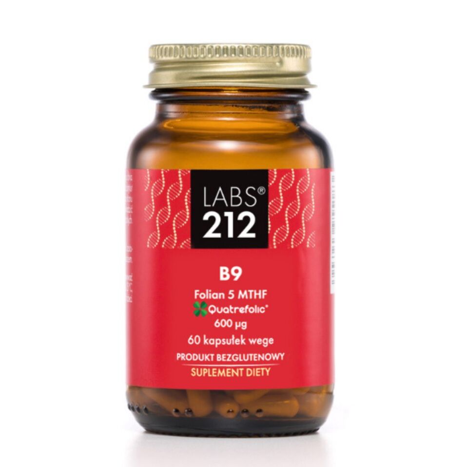 LABS212 B9 Ácido fólico 5-MTHF (60 cápsulas vegetales) - Viking Supplements