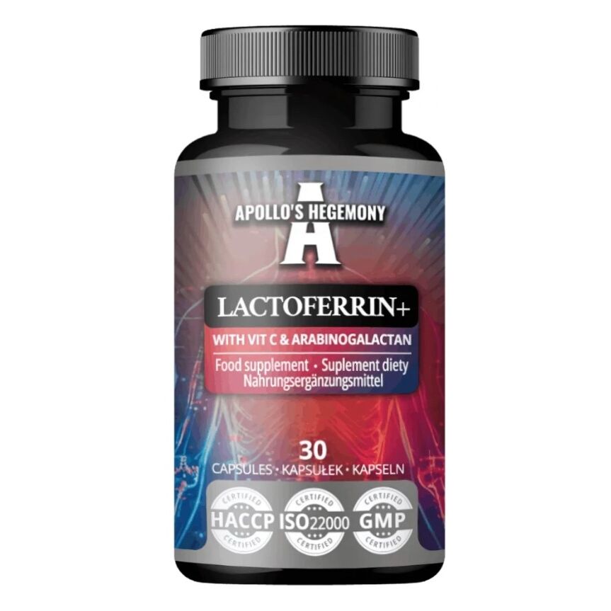 Lactoferrina+ con vitamina C y arabinogalactano - 30 cápsulas - Viking Supplements