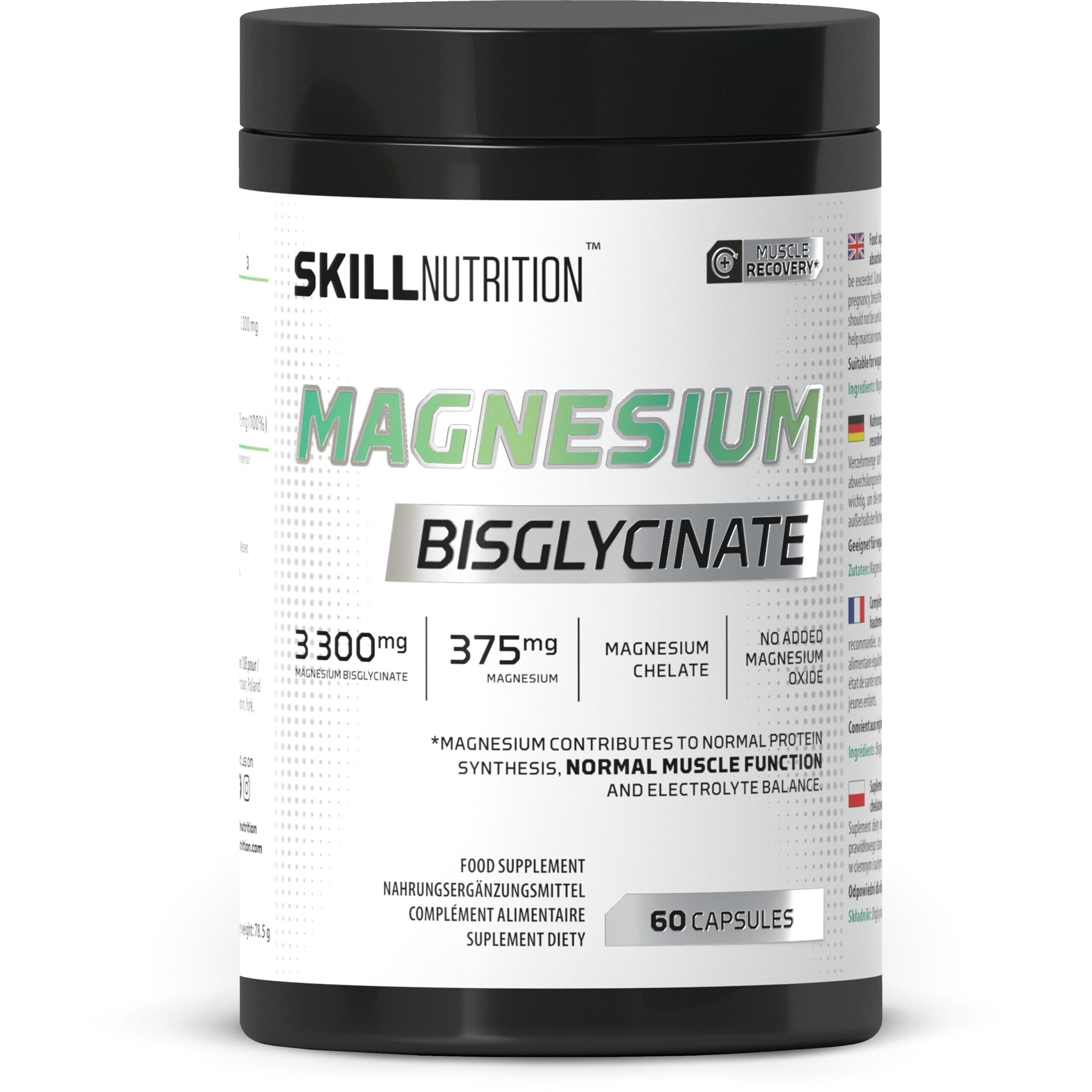 Bisglicinato de magnesio - 60 cápsulas - Viking Supplements