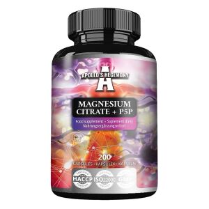 Citrato de magnesio + P5P - 200 cápsulas - Viking Supplements