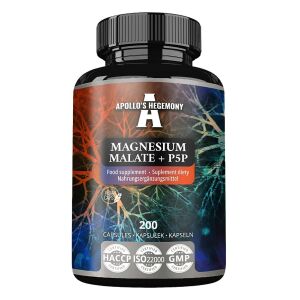 Malato de magnesio + P5P - 200 cápsulas - Viking Supplements