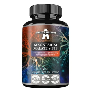 Malato de magnesio + P5P - 200 cápsulas - Viking Supplements