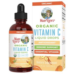 Gotas de vitamina C de Mary Ruth, sabor a naranja y vainilla, 120 ml - Viking Supplements