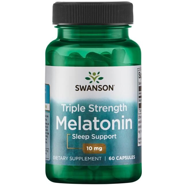 Melatonina Tre Gange, dosis de 10 mg - 60 cápsulas - Viking Supplements