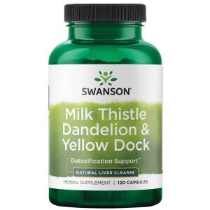Cardo mariano, diente de león y romaza amarilla - 120 cápsulas - Viking Supplements