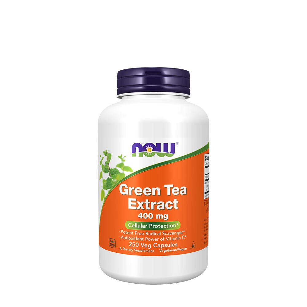 Extracto de té verde NOW 400 mg (250 cápsulas vegetales) - Viking Supplements