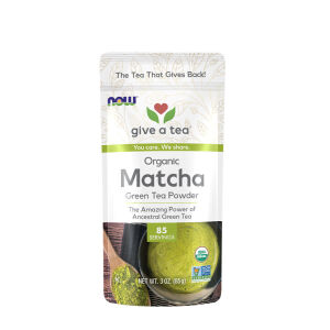 Té verde matcha orgánico en polvo NOW (3 oz) - Viking Supplements