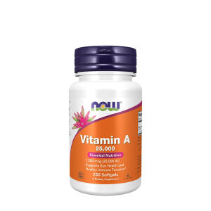 NOW Vitamina A 25 000 UI (250 cápsulas blandas) - Viking Supplements
