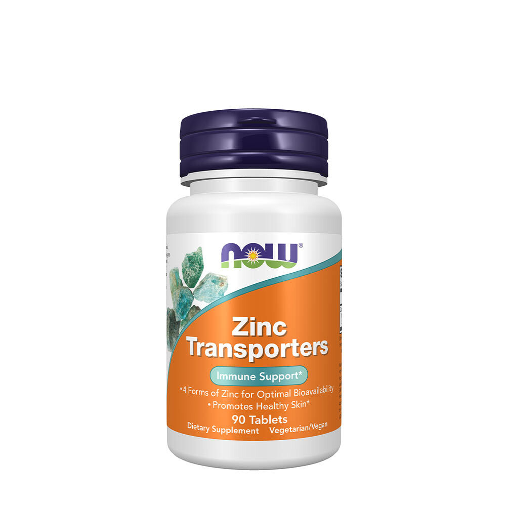 NOW Transportadores de zinc 22 mg (90 comprimidos) - Viking Supplements