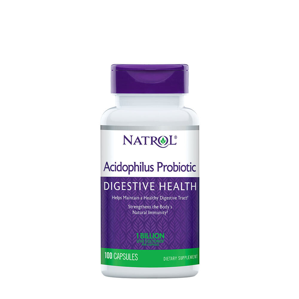 Probiótico Acidophilus de Natrol (100 cápsulas) - Viking Supplements