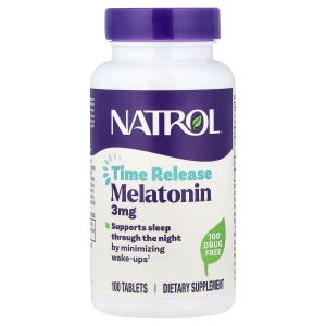 Natrol Melatonina de liberación prolongada 3 mg (100 comprimidos) - Viking Supplements