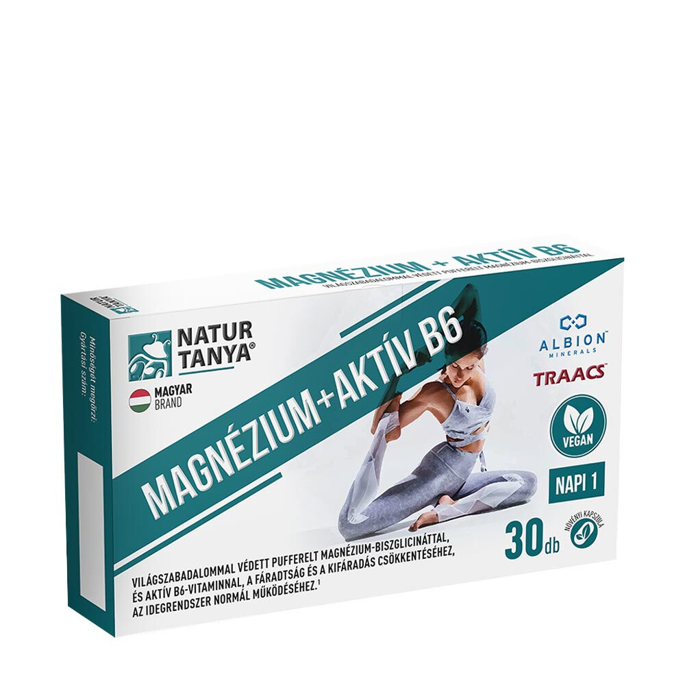 Natur Tanya Magnesium Active B6 vegano (30 cápsulas) - Viking Supplements