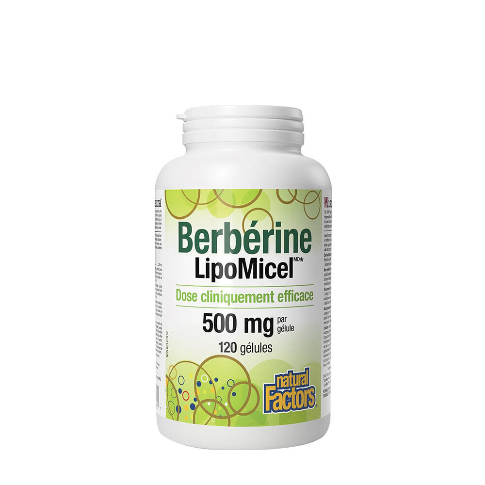 Natural Factors Berberina LipoMicel Matrix (120 cápsulas blandas) - Viking Supplements