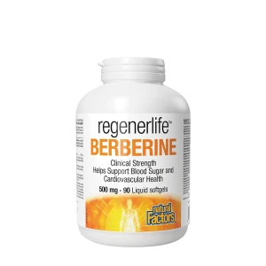 Natural Factors Berberina LipoMicel Matrix - 500 mg de berberina (90 cápsulas blandas) - Viking Supplements