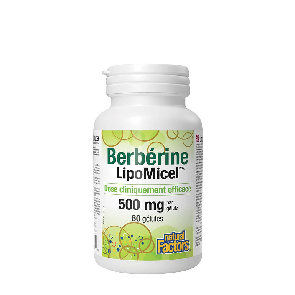 Natural Factors Berberina LipoMicel Matrix (60 cápsulas blandas) - Viking Supplements