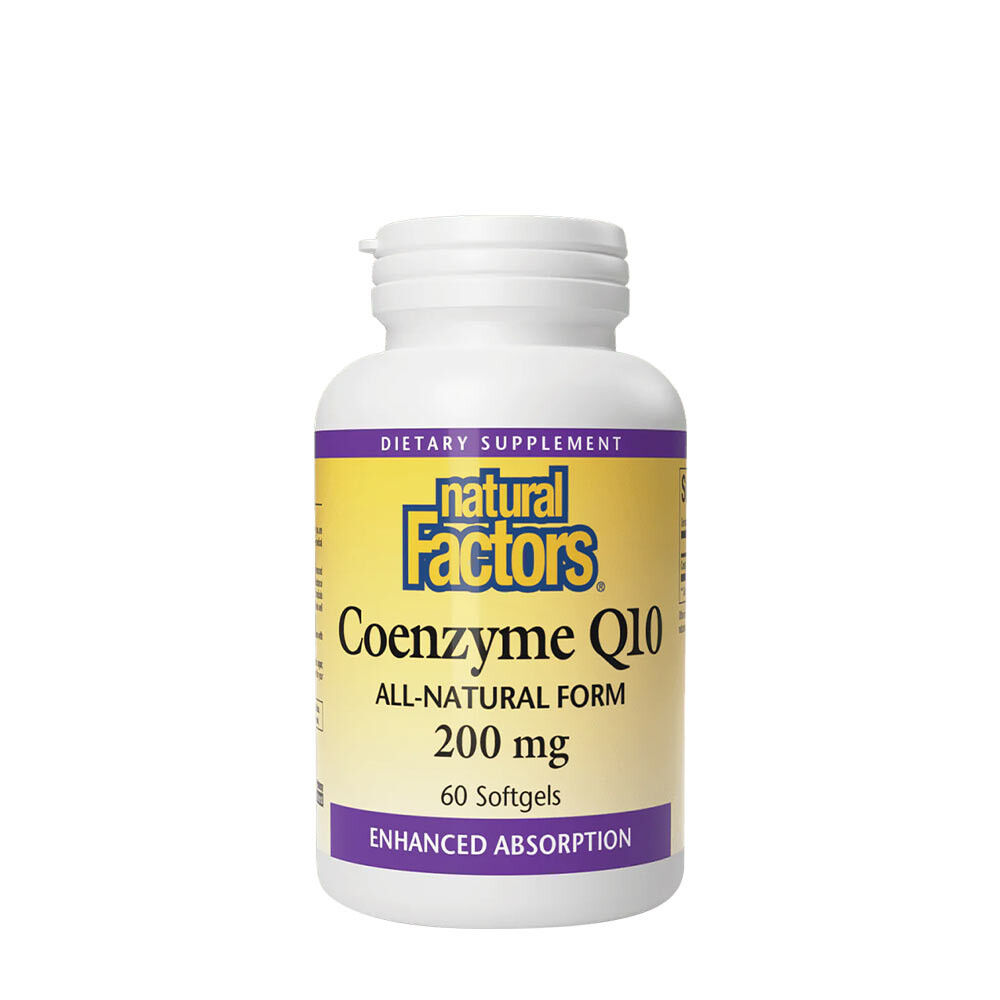 Natural Factors Coenzima Q10 100 % Natural (60 cápsulas blandas) - Viking Supplements
