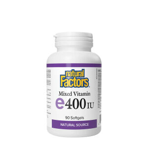 Natural Factors: Vitamina E mixta de origen natural, 400 UI (90 cápsulas blandas) - Viking Supplements