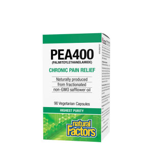 Natural Factors PEA400 Palmitoiletanolamida (90 cápsulas vegetales) - Viking Supplements