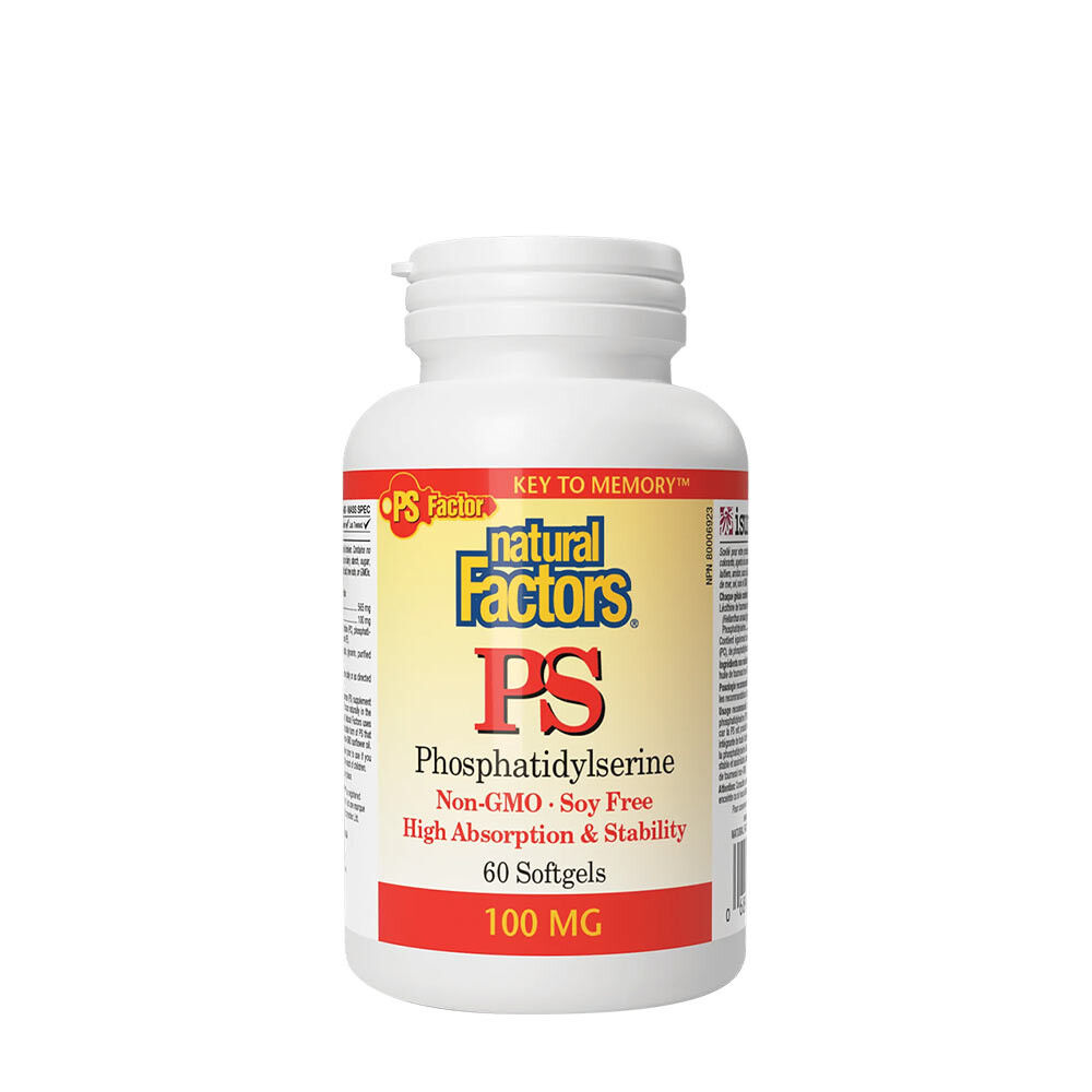 Natural Factors PS FOSFATIDILSERINA 100 MG (60 cápsulas blandas) - Viking Supplements