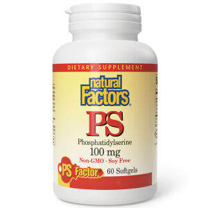 Natural Factors PS Fosfatidilserina 100 mg, 60 cápsulas blandas - Viking Supplements
