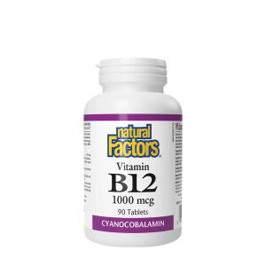 Natural Factors Vitamina B12 1000 mcg (90 comprimidos) - Viking Supplements